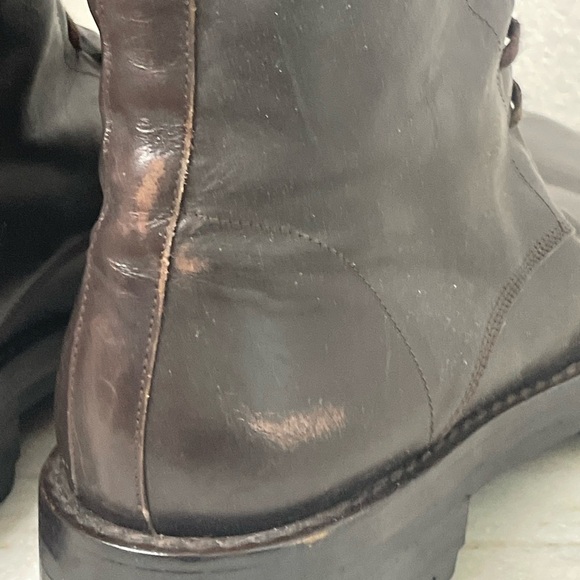 Ann Demeulemeester boots 8 or 38.5 EU Brown Heeled lace up - Picture 11 of 12